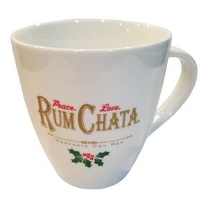 Peace Love Rum Chata Christmas Holiday Coffee Mug Cup 20 Oz Oversized Horchata